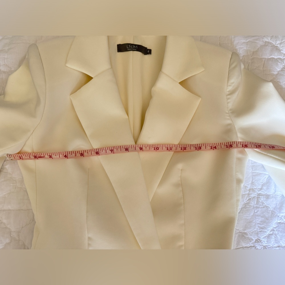 LICHI Belted Cream Mini Dress in Small - Picture 16 of 16